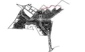 Road section detail drawing in dwg file. - Cadbull