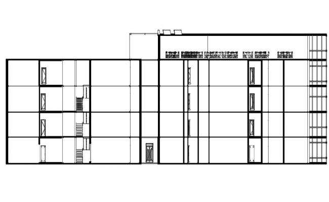 D Autocad Dwg File Showing The Elevation Details Of The Podium Window