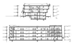 A section detail of underground water tank is given in this Autocad 2D ...