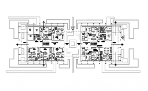 Small apartment unit plan working drawing in dwg file. - Cadbull