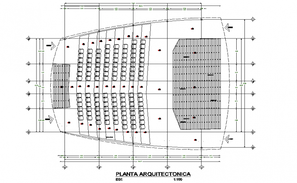 Outdoor Theater Plan is given in this cad file. Download this 2d cad ...