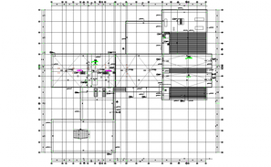 Section plan design drawing of small villa design - Cadbull