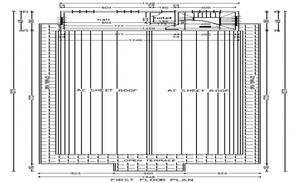 Christian community church all sided elevation and sectional details ...