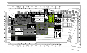 Zonal Mapping Details Drawings Of A Landscaping Area 2d View Autocad 