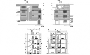 Residential Housing Apartment Design Cluster Plan 2d AutoCAD Drawing ...