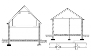 This drawing defined the roof section detail drawing. Download this 2d ...