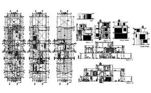 Single Storey House Building Elevation Design Download DWG File - Cadbull