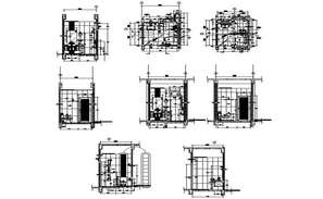 Sectional detail and elevation of a toilet dwg file - Cadbull