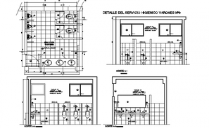 Public Toilet Layout Plan - Cadbull