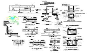 Septic tank and column plan layout file - Cadbull