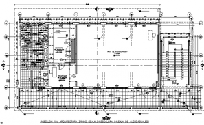 40 student classroom plan with architecture view dwg file - Cadbull