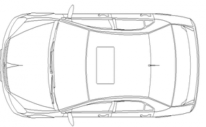 Police car front elevation block cad drawing details dwg file - Cadbull