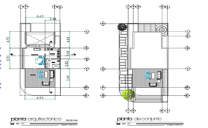 Architectural layout plan detailing top view dwg file - Cadbull