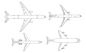 Airport parking system detail plan 2d view layout file in dwg format ...