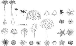 Shrubs plan AutoCAD block in dwg AutoCAD file. - Cadbull