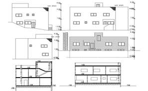 Residential bungalow layout in AutoCAD - Cadbull