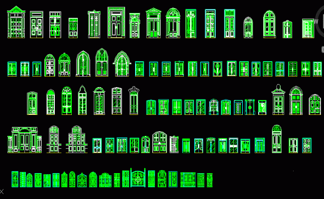 Sliding Window Elevation plan section AutoCAD Design - Cadbull