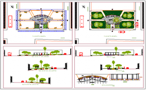 Municipal park site plan drawing in dwg file. - Cadbull