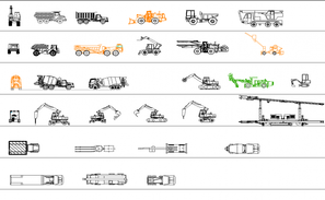 Lattic boom mining crane vehicle side view cad drawing details dwg file ...