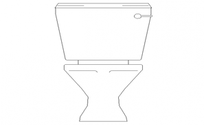 Toilet Sanitary Detail - Cadbull