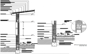 Foundation and column detail dwg file - Cadbull