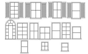 Aluminium sliding door and window detail block in dwg AutoCAD file ...