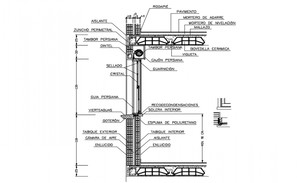 Foundation section detail is provided in this 2D Autocad DWG drawing ...