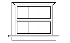 Front sectional detail of a sliding door elevation dwg file - Cadbull