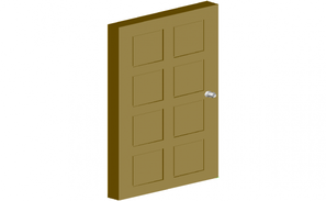 Wooden door DWG file in autocad format - Cadbull