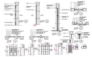 Revolving door plan detail dwg file - Cadbull