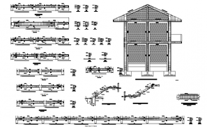 Community training center architecture layout plan details dwg file ...