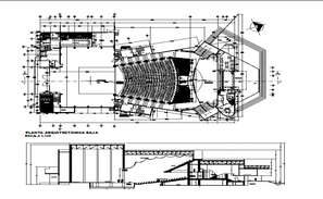 Commercial Building Floor Plan With Basement Parking Plan Autocad File 