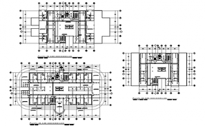 Detail floors of parking section dwg file - Cadbull