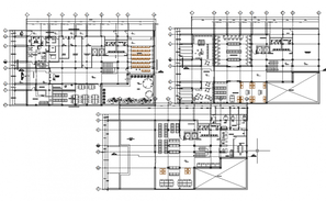 Higher education institute building floor plan cad drawing details dwg ...