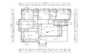 6x6m bungalow house first floor plan AutoCAD model is given in this ...