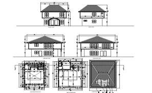 2 Bedroom House Furniture Layout Plan DWG File - Cadbull