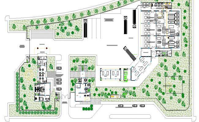 Download Free Factory Layout In AutoCAD File - Cadbull