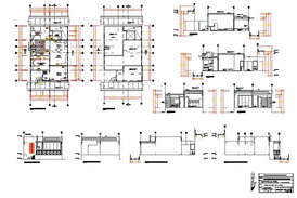 Detail of section home plan detail dwg file - Cadbull