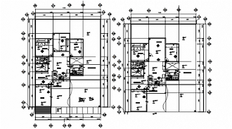17x14m house plan of wall plate detail is given in this Autocad drawing ...