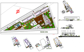 Hotel Layout In DWG File - Cadbull