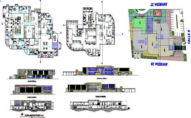 Proposed General Layout plan in hospital design drawing - Cadbull