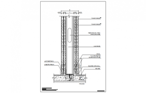 Column detail drawing stated in this drawing file. Download this 2d