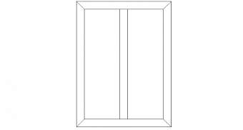 Wooden Interior glass doors detail dwg file - Cadbull