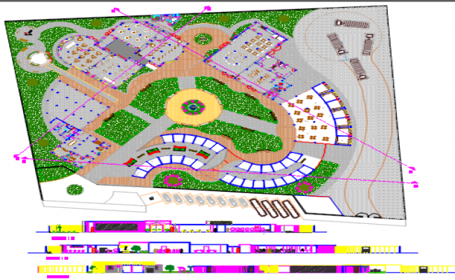 Map of architecture and extractor market beam section detail dwg file ...