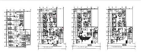 50x23m architectural laboratory plan is given in this 2D AutoCAD DWG ...
