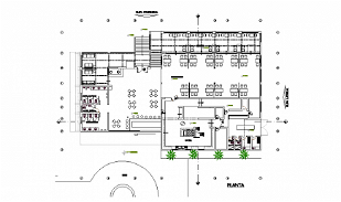 Pena restaurant plan is given in this Autocad drawing file. Download ...