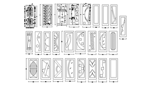 open to the left Door Block Detail in DWG file - Cadbull