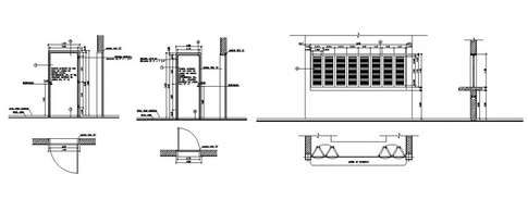 Fire exit door detail drawing in AutoCAD file Cadbull Fire exit door detail drawing in AutoCAD file Cadbull