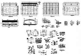 Olympic Swimming Pool Centre Section AutoCAD Drawing DWG File - Cadbull