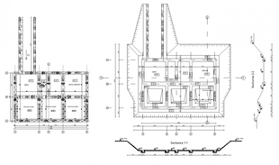 Stepped and pad footing detail elevation and plan autocad file - Cadbull